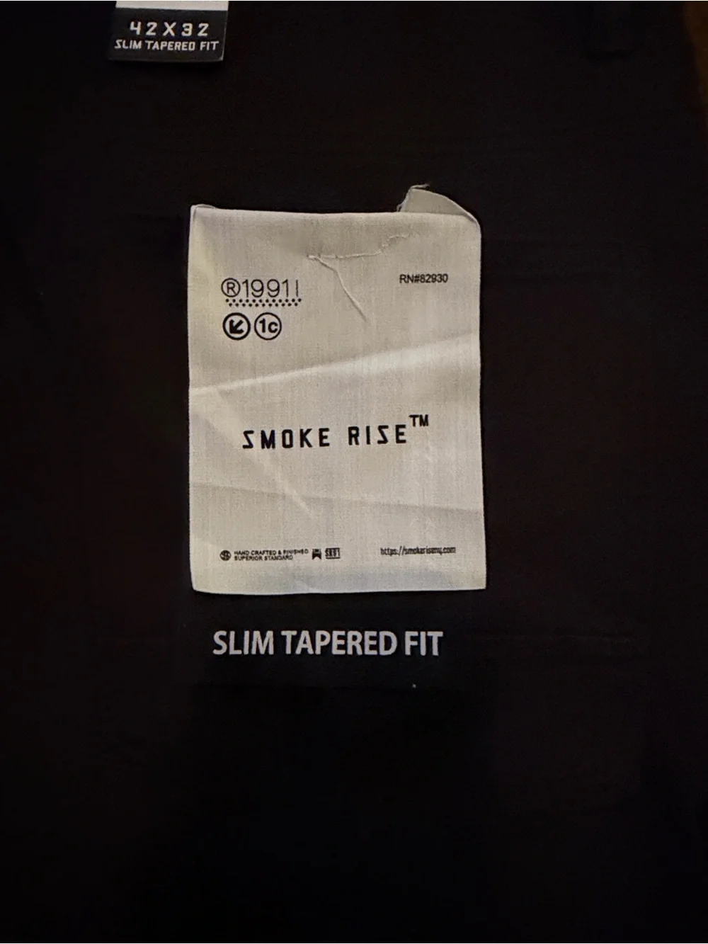 Black Men's Cargo Pants with Graphic Patches